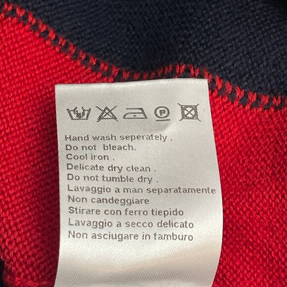 VINTAGE Y2K Ted Lapidus Military Style Sweater w Padded Elbows/Shoulders Sz XXL - Picture 7 of 7